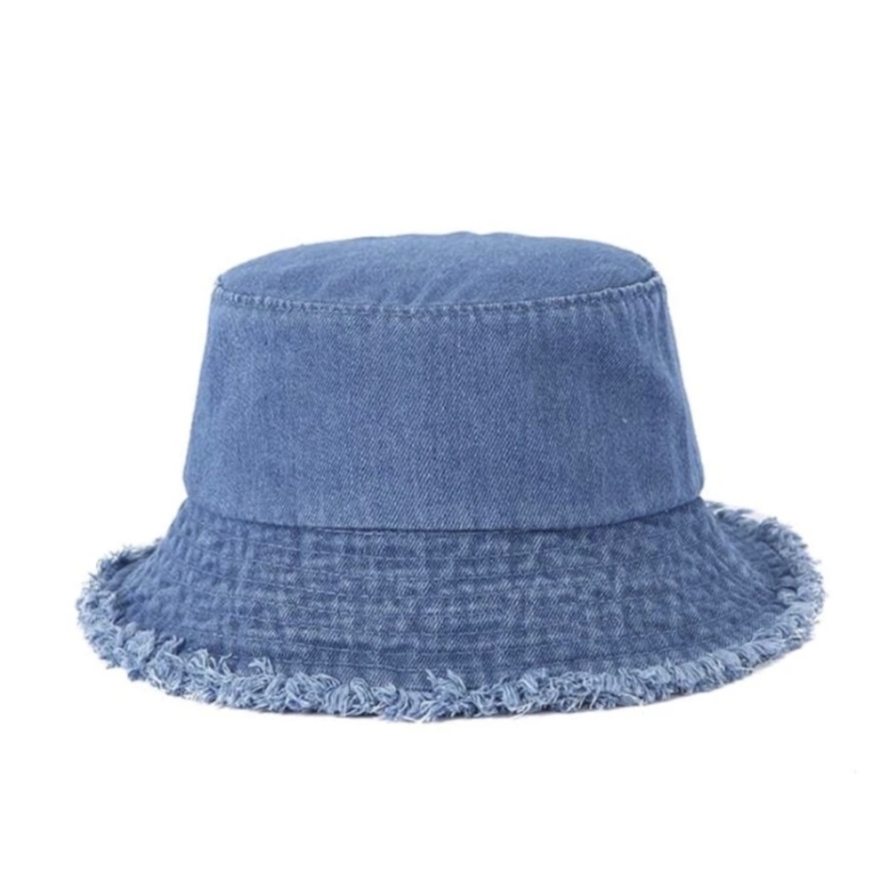Ladies Fashionable Frayed Brim Hat Suitable For Spring/Summer And Daily Wear